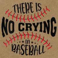 There Is No Crying In Baseball Cotton Canvas Backpack