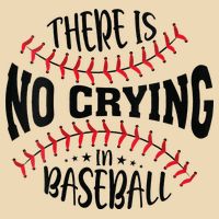 There Is No Crying In Baseball Drawstring Bag