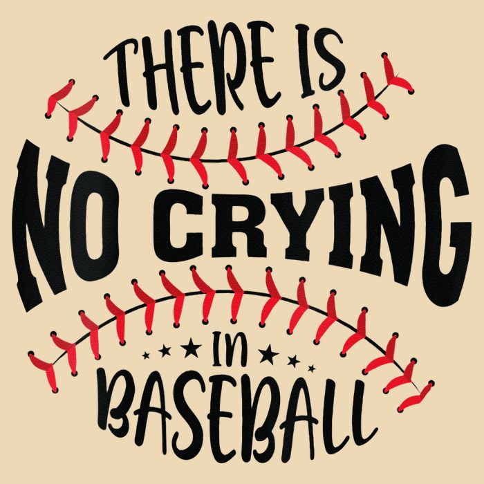 There Is No Crying In Baseball Drawstring Bag