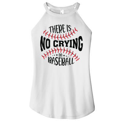 There Is No Crying In Baseball Women's Perfect Tri Rocker Tank