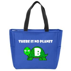 There Is No Planet B Rescue Turtle Save Our Planet Gift Zip Tote Bag