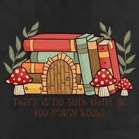 There Is No Such Thing As Too Many Books Gift For Reading Books 25L Jumbo Tote