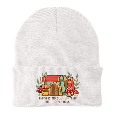There Is No Such Thing As Too Many Books Gift For Reading Books Beanie