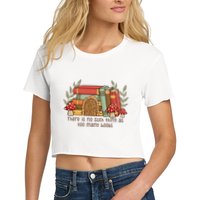 There Is No Such Thing As Too Many Books Gift For Reading Books Crop Top