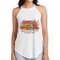 There Is No Such Thing As Too Many Books Gift For Reading Books Women's Perfect Tri Rocker Tank