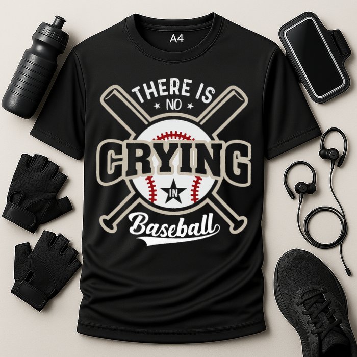 There Is No Crying In Baseball Cooling Performance Crew T-Shirt