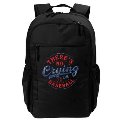 There Is No Crying In Baseball Funny Game Day Baseball Mom  Backpack