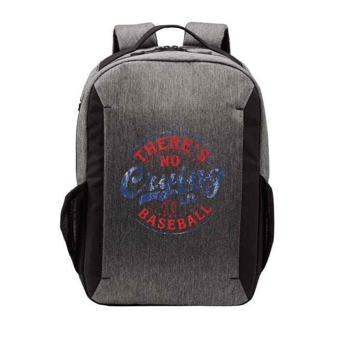 There Is No Crying In Baseball Funny Game Day Baseball Mom  Vector Backpack