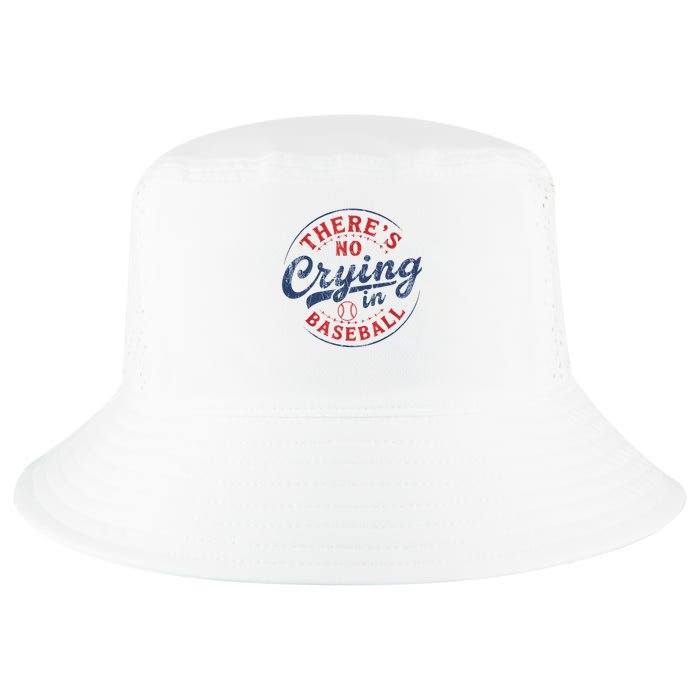 There Is No Crying In Baseball Funny Game Day Baseball Mom  Cool Comfort Performance Bucket Hat