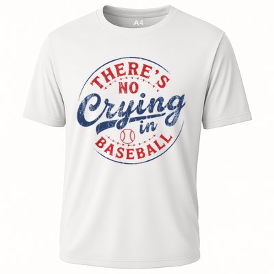 There Is No Crying In Baseball Funny Game Day Baseball Mom  Performance Shirt