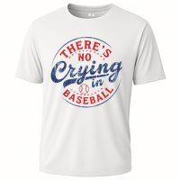 There Is No Crying In Baseball Funny Game Day Baseball Mom  Performance Shirt