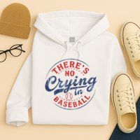 There Is No Crying In Baseball Funny Game Day Baseball Mom  Hoodie