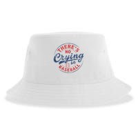 There Is No Crying In Baseball Funny Game Day Baseball Mom  Sustainable Bucket Hat
