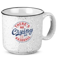 There Is No Crying In Baseball Funny Game Day Baseball Mom  15oz Campfire Ceramic Mug