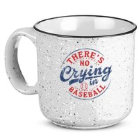 There Is No Crying In Baseball Funny Game Day Baseball Mom  15oz Campfire Ceramic Mug