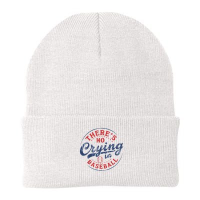 There Is No Crying In Baseball Funny Game Day Baseball Mom  Beanie