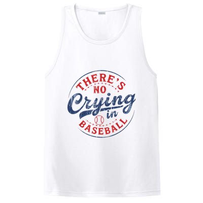 There Is No Crying In Baseball Funny Game Day Baseball Mom  PosiCharge Competitor Tank