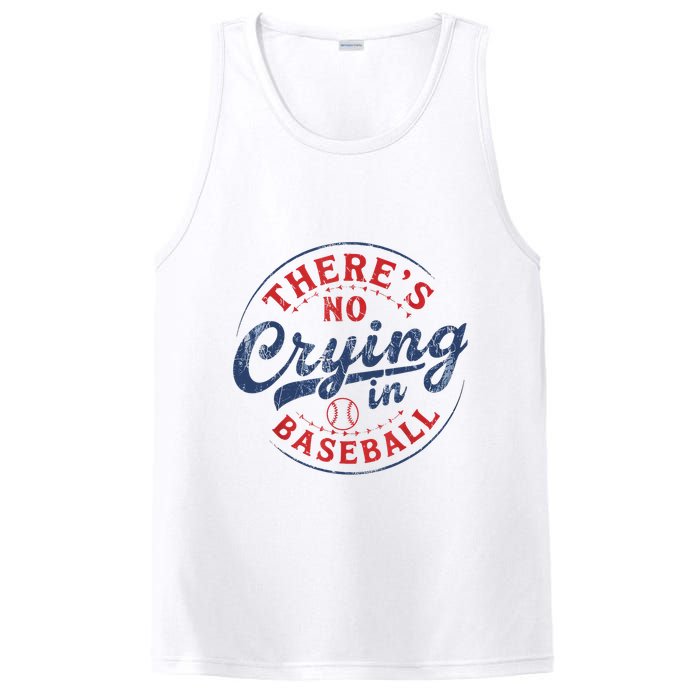 There Is No Crying In Baseball Funny Game Day Baseball Mom  PosiCharge Competitor Tank
