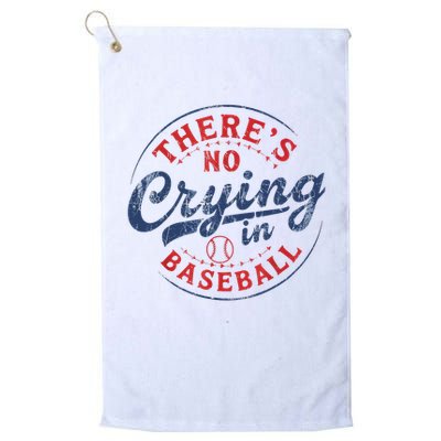 There Is No Crying In Baseball Funny Game Day Baseball Mom  Golf Towel