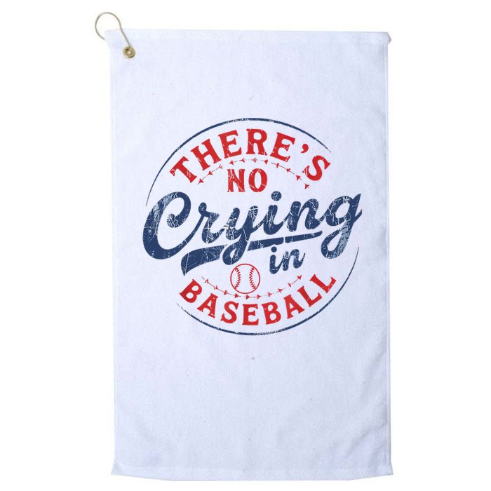 There Is No Crying In Baseball Funny Game Day Baseball Mom  Golf Towel