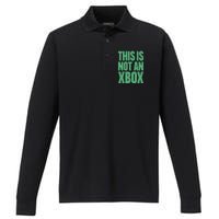 This Is Not An Xbox Performance Long Sleeve Polo