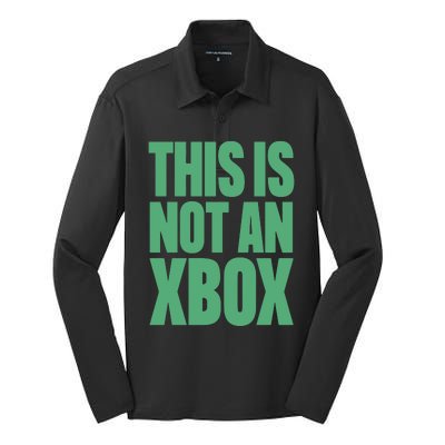 This Is Not An Xbox Silk Touch Performance Long Sleeve Polo