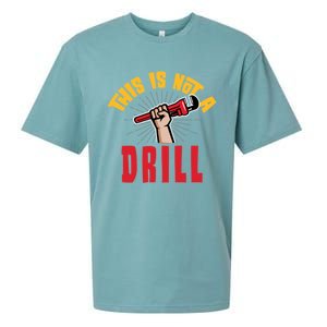 This Is Not A Drill Pipe Wrench Cool Gift Sueded Cloud Jersey T-Shirt