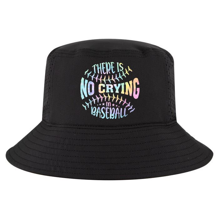 There Is No Crying In Baseball Tie Dye Cool Comfort Performance Bucket Hat