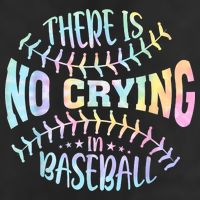There Is No Crying In Baseball Tie Dye 7 Panel Mesh Trucker Snapback Hat