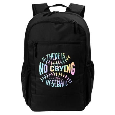 There Is No Crying In Baseball Tie Dye Backpack
