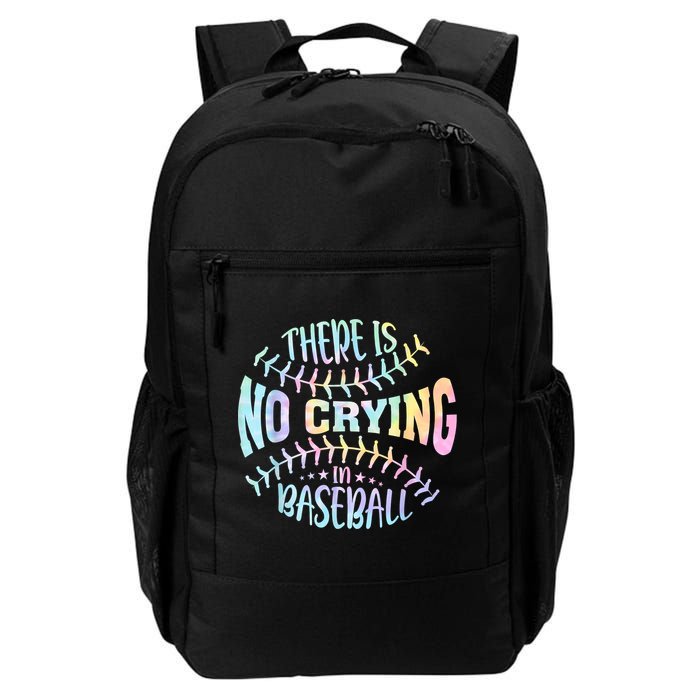 There Is No Crying In Baseball Tie Dye Backpack