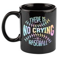 There Is No Crying In Baseball Tie Dye 11oz C Handle Ceramic Mug