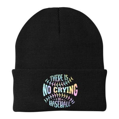 There Is No Crying In Baseball Tie Dye Beanie