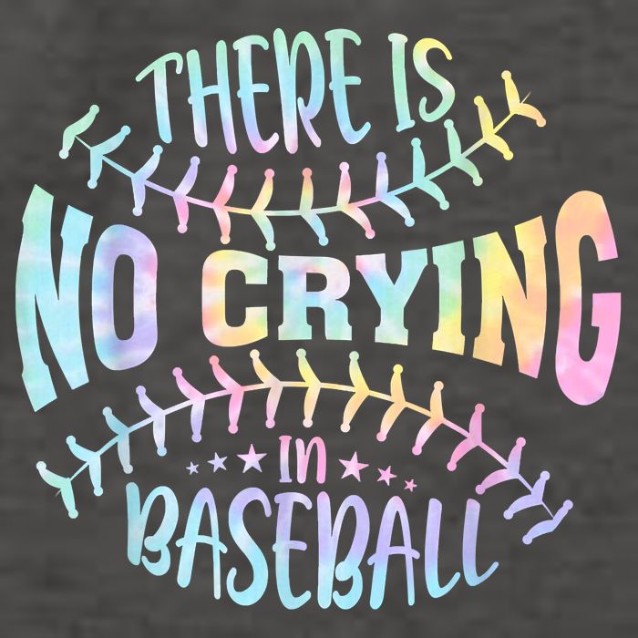 There Is No Crying In Baseball Tie Dye Vector Backpack