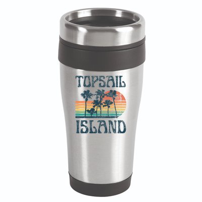 Topsail Island North Carolina Beach Summer Vacation Vintage 16oz Travel Tumbler