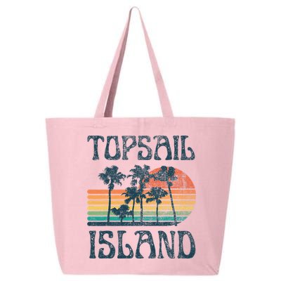 Topsail Island North Carolina Beach Summer Vacation Vintage 25L Jumbo Tote