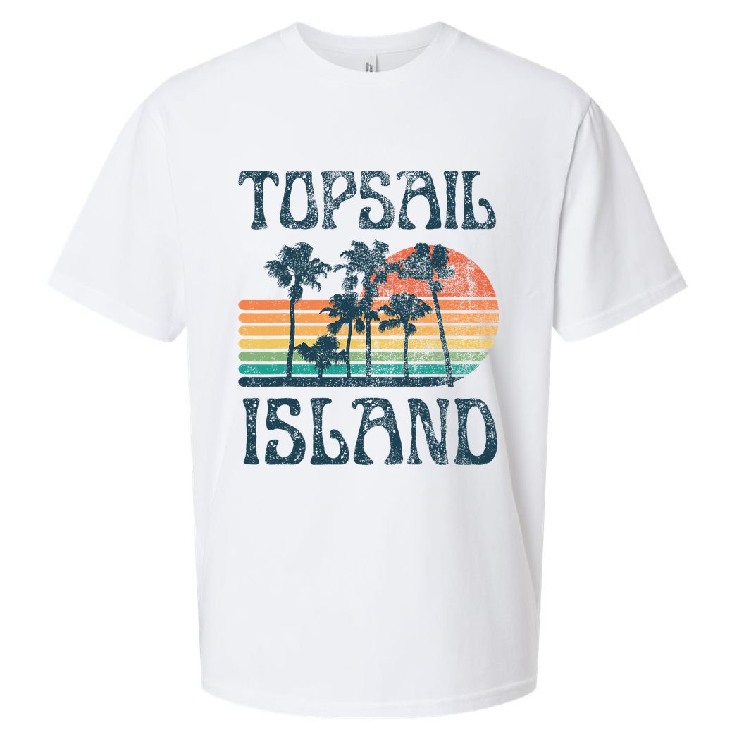 Topsail Island North Carolina Beach Summer Vacation Vintage Sueded Cloud Jersey T-Shirt