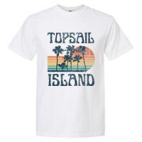 Topsail Island North Carolina Beach Summer Vacation Vintage Garment-Dyed Heavyweight T-Shirt