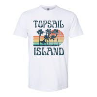 Topsail Island North Carolina Beach Summer Vacation Vintage Softstyle CVC T-Shirt