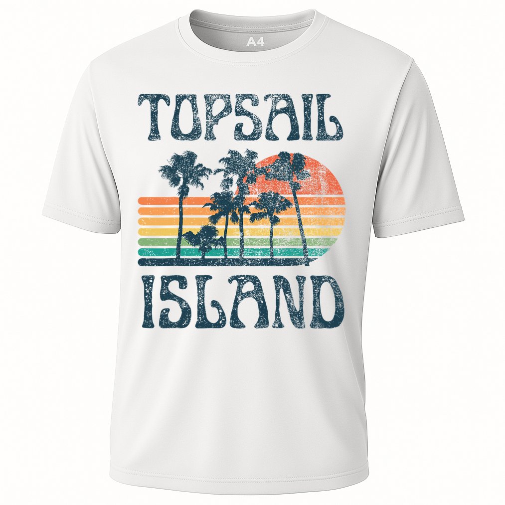 Topsail Island North Carolina Beach Summer Vacation Vintage Performance Shirt