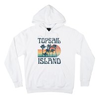 Topsail Island North Carolina Beach Summer Vacation Vintage Hoodie