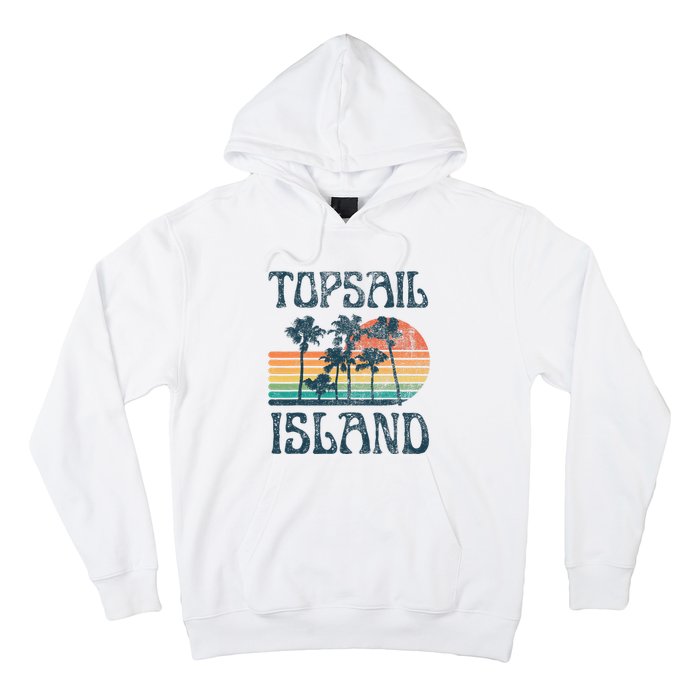 Topsail Island North Carolina Beach Summer Vacation Vintage Hoodie