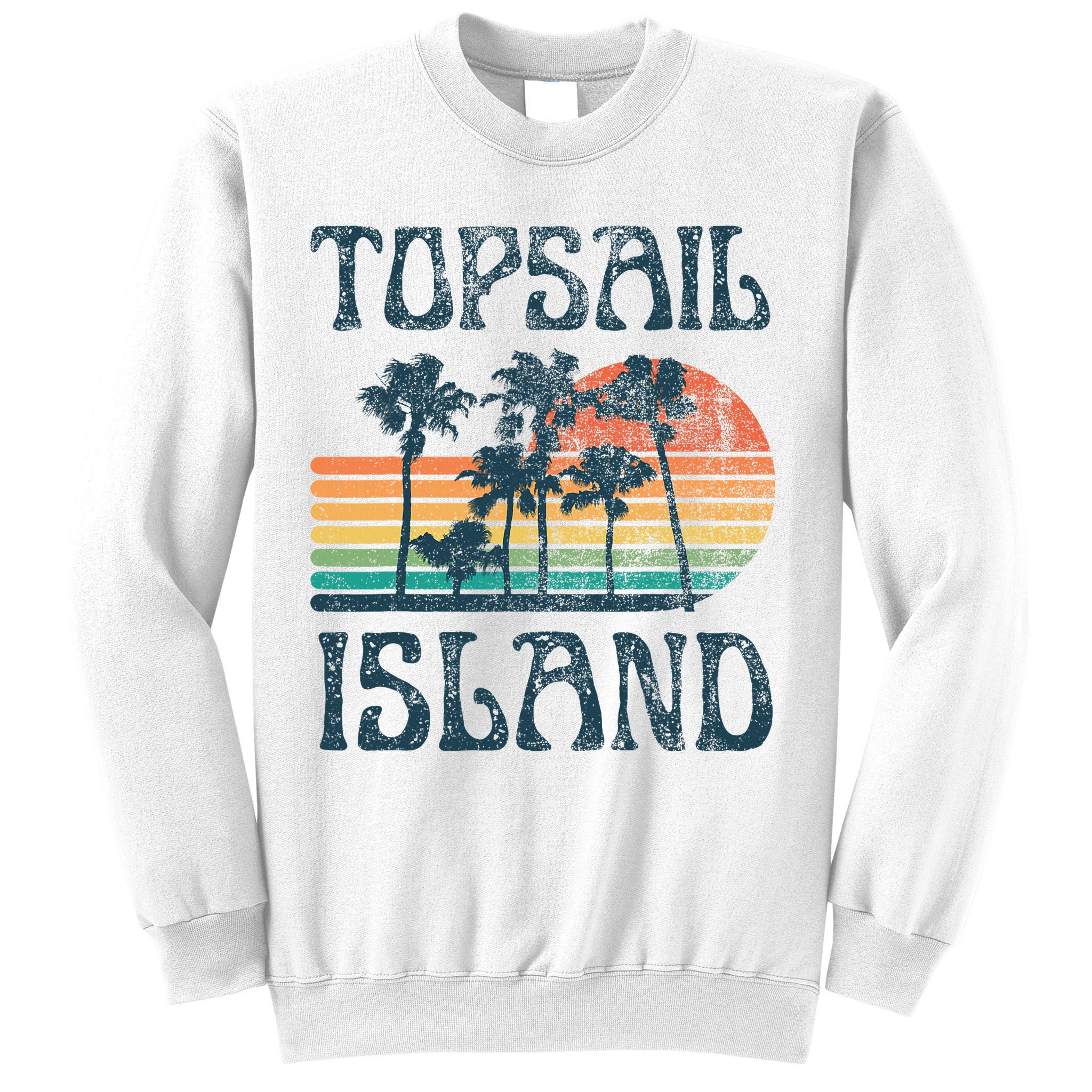 Topsail Island North Carolina Beach Summer Vacation Vintage Sweatshirt