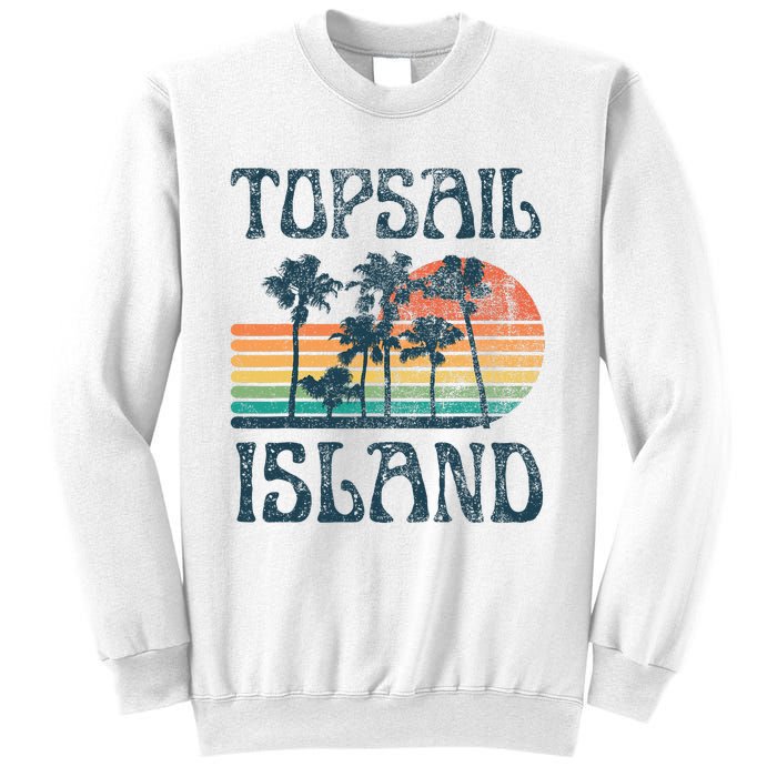 Topsail Island North Carolina Beach Summer Vacation Vintage Sweatshirt