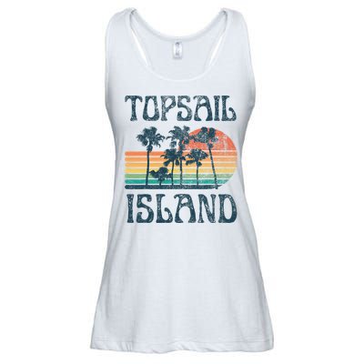Topsail Island North Carolina Beach Summer Vacation Vintage Ladies Essential Flowy Tank