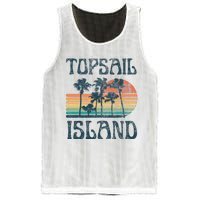 Topsail Island North Carolina Beach Summer Vacation Vintage Mesh Reversible Basketball Jersey Tank