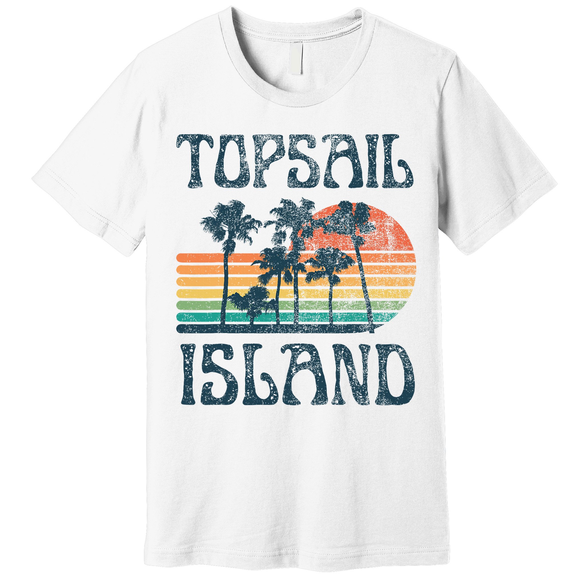 Topsail Island North Carolina Beach Summer Vacation Vintage Premium T-Shirt