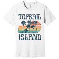 Topsail Island North Carolina Beach Summer Vacation Vintage Premium T-Shirt