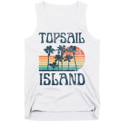 Topsail Island North Carolina Beach Summer Vacation Vintage Tank Top