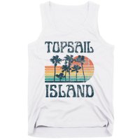 Topsail Island North Carolina Beach Summer Vacation Vintage Tank Top